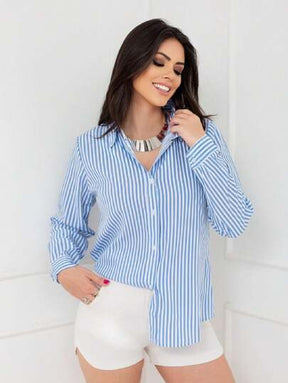 (KIT COM 3) Camisa Feminina Manga Longa Estilosa | PROMOÇÃO OUTONO
