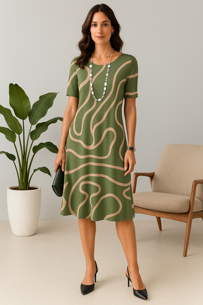 Vestido Amarílis Preto e Branco